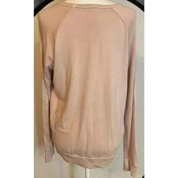 Sundry Pink Heart Star Pullover Sweatshirt 2 Medium Crewneck Long Sleeve Shirt - Picture 3 of 6